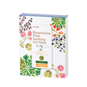 Зволожуюча маска для обличчя Petitfee Resurrection Plant Soothing Gel Mask 10 х 30 г (8809508850092) ТОП в Харкові