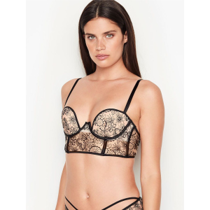 Бюстье Victoria's Secret 721458707 32C Бежевий/Чорний (1159751853) краща модель в Харкові