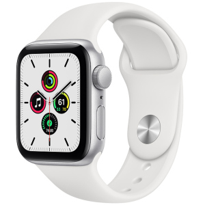 Смарт-часы Apple Watch SE GPS 40mm Silver Aluminium Case with White Sport Band (MYDM2UL/A) в Харькове