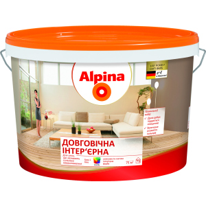 купити Фарба інтер'єрна Alpina B1 довговічна 10 л Біла (536079)