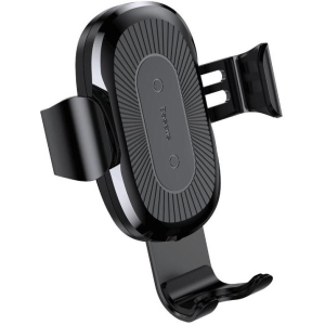 Беспроводное зарядное устройство Baseus Wireless Charger Gravity Car Mount Osculum Type Black (WXYL-A01) в Харькове