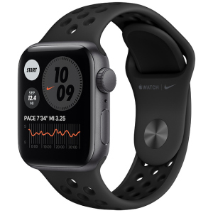 Смарт-часы Apple Watch SE Nike GPS 40mm Space Gray Aluminium Case with Anthracite/Black Nike Sport Band (MYYF2UL/A) краща модель в Харкові