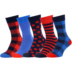 Носки The Pair of Socks 5P-111-PLD/BX 35-37 (5 пар) Синие с красным (4820234203307) в Харькове