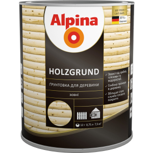 купити Ґрунтовка для деревини Alpina Holzgrund 0.75 л Безбарвна (948103934)