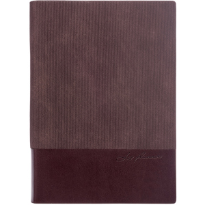 Щоденник недатований Leo Planner Velvet A5 PU 352 сторінки Коричневий (252033) в Харкові