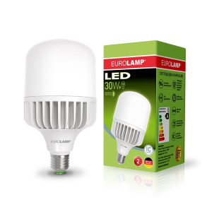 Світлодіодна лампа (LED) Eurolamp 30W Е27 6500K (LED-HP-30276) краща модель в Харкові