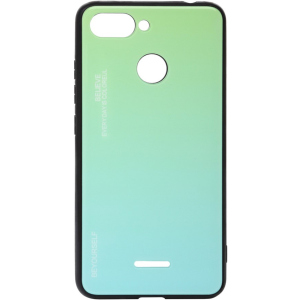 Панель BeCover Gradient Glass для Xiaomi Redmi 6/6A Green-Blue