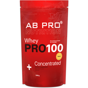 Протеин AB PRO PRO 100 Whey Concentrated 1000 г Chocolate (PRO1000ABCH39) в Харькове