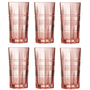Набір склянок Luminarc Даллас Рожевий 6 х 380 мл (P9164/1) краща модель в Харкові
