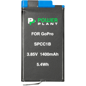 Акумулятор PowerPlant GoPro SPCC1B 1400 мАг (CB970384) краща модель в Харкові