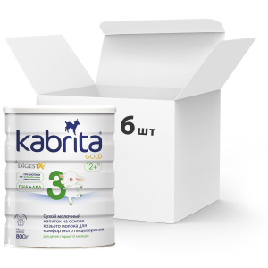 Упаковка сухого молочного напитка Kabrita 3 Gold для комфортного пищеварения на основе козьего молока (для детей старше 12 месяцев) 6 х 800 г (8716677007366) ТОП в Харькове