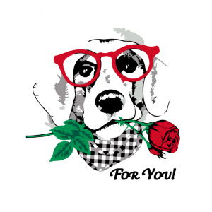 Набір для творчості Rosa Start акриловий живопис за номерами Dog with a Rose 35 х 45 см (4823098517757) ТОП в Харкові