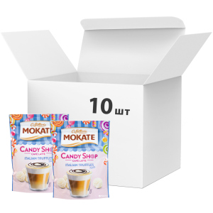 Упаковка растворимого кофейного напитка Мokate Candy Shop Latte Italian Truffles 10 шт по 110 г (26.073) (5900649068056) лучшая модель в Харькове