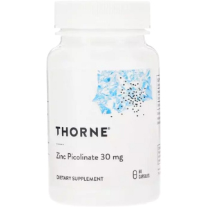 Витамины Thorne Research Цинк Пиколинат, Zinc Picolinate, 30 мг, 60 капсул (693749220022) ТОП в Харькове