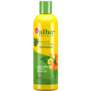 купить Шампунь Alba Botanica ​Успокаивающий разглаживающий шампунь с маслом конопли при секущихся кончиках волос 355 мл (724742009649)