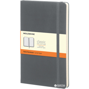 Нотатник Moleskine Classic 9 x 14 см 192 сторінки в лінійку Сіра (8051272892062) в Харкові