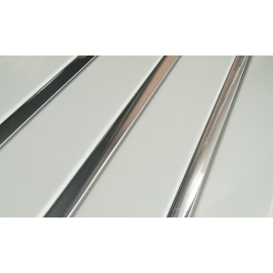 Рейкова алюмінієва стеля Allux біла матова - хром дзеркальний комплект 180 см х 200 см ТОП в Харкові