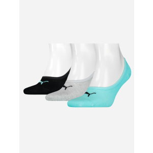 хорошая модель Следы Puma Footie 3P Unisex 90693026 35/38 3 пары Crystal Blue (8720245021975)