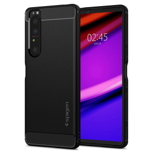 хорошая модель Чехол Spigen Rugged Armor для Sony Xperia 1 III Matte Black