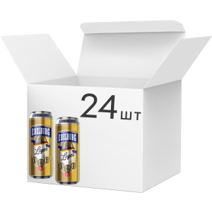 Упаковка пива Edelburg Lager світле фільтроване 5.2% 0.5 л х 24 шт (4260684190047) ТОП в Харкові