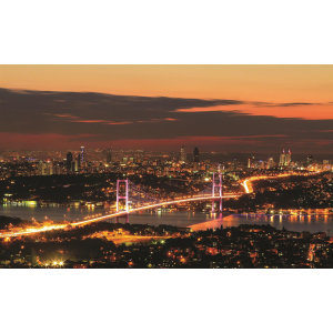 Фотошпалери паперові DecoArt Міста - нічне місто 368 x 254 см 4 сегменти (1066 - P8) краща модель в Харкові
