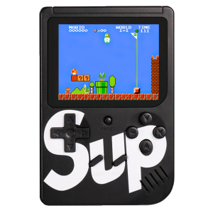 Портативна ігрова ретро приставка Sup 400 Game Box 8bit Black краща модель в Харкові