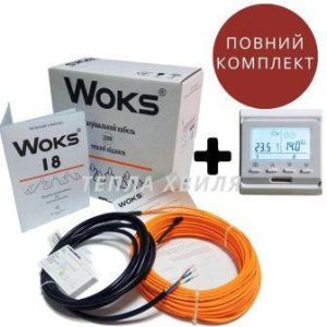 16.2 м2 WOKS-18 Комплект кабельного теплого пола под плитку с Е51 ТОП в Харькове