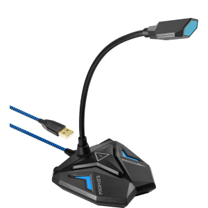 Мікрофон Promate Streamer LED, USB Blue (streamer.blue) в Харкові