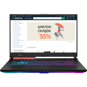 Ноутбук Asus ROG Strix G17 G713QE-HX022 (90NR05F1-M01200) Original Black ТОП в Харкові