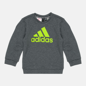 Світшот дитячий Adidas Must Haves Crew FP8935 128 см Dark Grey Heather (4062049186561) краща модель в Харкові