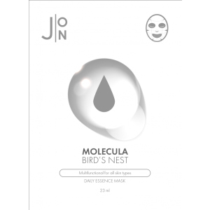 Тканинна маска для обличчя J:ON Ластівчине Гніздо Molecula Bird's Nest Daily Essence Mask 10шт x 23 мл (8809175177577) в Харкові