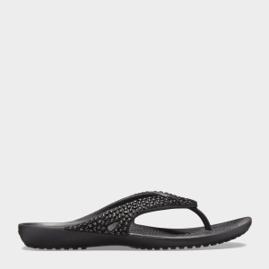 В'єтнамки Crocs Jibbitz Kadee Ii Embellished Flip 205741-001-W9 39-40 25.5 см Чорні (191448306943) краща модель в Харкові