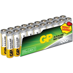 Батарейки GP SUPER ALKALINE 1.5 В 15AEPL-2VS20, LR6, AA 20 шт (4891199147470) ТОП в Харкові