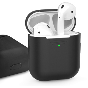 Классический Силиконовый чехол AhaStyle для Apple AirPods Black (AHA-01020-BLK) ТОП в Харькове