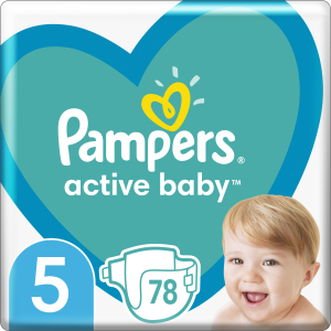 Подгузники Pampers Active Baby Размер 5 (Junior) 11-16 кг 78 шт (8001090950536) лучшая модель в Харькове