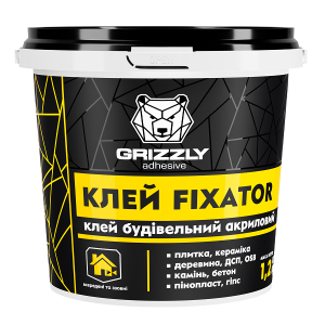 Клей будівельний акриловий Grizzly FIXATOR 12 кг (4823048028463) в Харкові