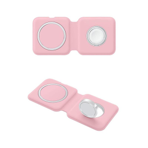 Бездротовий зарядний пристрій ColorWay MagSafe Duo Charger 15W для iPhone Pink (CW-CHW32Q-P) надійний