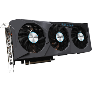 хорошая модель Gigabyte PCI-Ex GeForce RTX 3070 Ti EAGLE 8G 8GB GDDR6X (256bit) (1800/19000) (2 х HDMI, 2 x DisplayPort) (GV-N307TEAGLE OC-8GD)