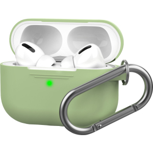 Силиконовый чехол AhaStyle с карабином для Apple AirPods Pro Green (AHA-0P100-GRN)