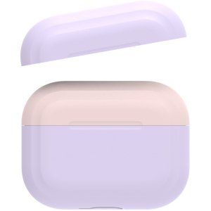 Двухцветный cиликоновый чехол AhaStyle для Apple AirPods Pro Lavander Pink (AHA-0P200-LLP)