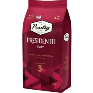 Кофе в зернах Paulig Presidentti Ruby 400 г (6411300176748) краща модель в Харкові