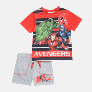 Комплект (футболка + шорти) Disney Avengers C UE1067 128 см Червоний (3609084858810)