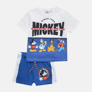 хороша модель Комплект (футболка + шорти) Disney Mickey UE1162 128 см Синій (3609084865061)