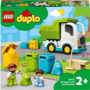 Конструктор LEGO DUPLO Мусоровоз и контейнеры для раздельного сбора мусора 19 деталей (10945) в Харькове