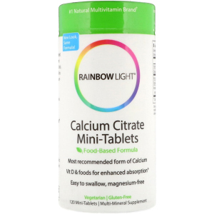 Витамины Rainbow Light цитрат кальция Calcium Citrate Mini-Tablets 120 мини таблетки (21888202119) ТОП в Харькове