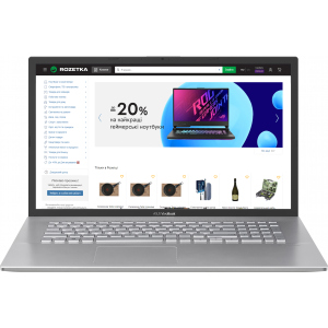 Ноутбук Asus VivoBook 17 X712EQ-AU031 (90NB0U91-M00340) Transparent Silver лучшая модель в Харькове