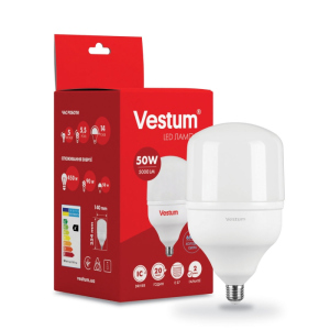 Лампа LED Vestum T140 50W 6500K 220V E27 (1-VS-1604) в Харькове