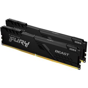 Оперативна пам'ять Kingston Fury DDR4-2666 16384MB PC4-21300 (Kit of 2x8192) Beast Black (KF426C16BBK2/16) в Харкові