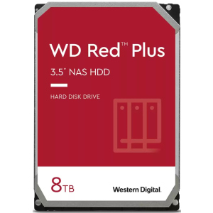 Жесткий диск WD 3.5" SATA 3.0 8TB 7200 256MB Red Plus NAS (JN63WD80EFBX) надежный