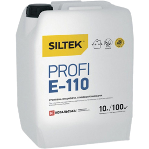 Грунтовка Siltek, що зміцнює Е-110 Profi 10 кг (Е9793) краща модель в Харкові